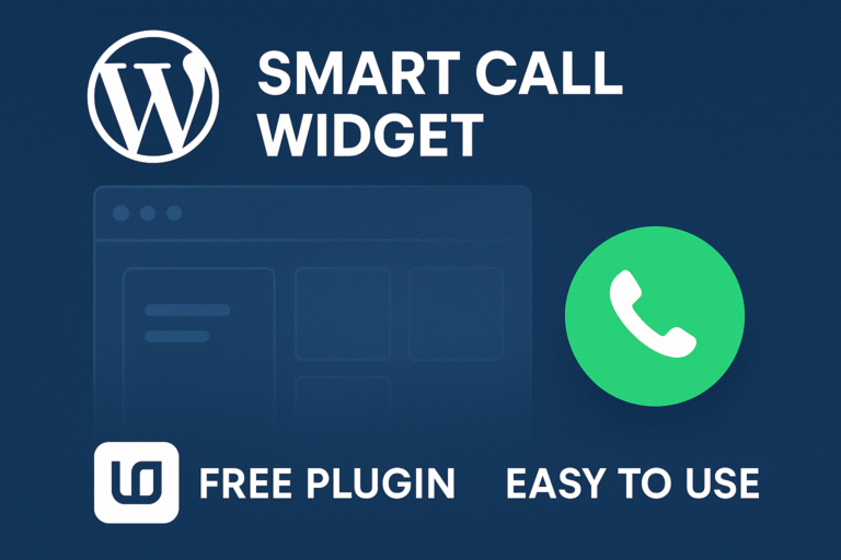 Smart Call Widget for WordPress – Add Floating Call Button on Your Website