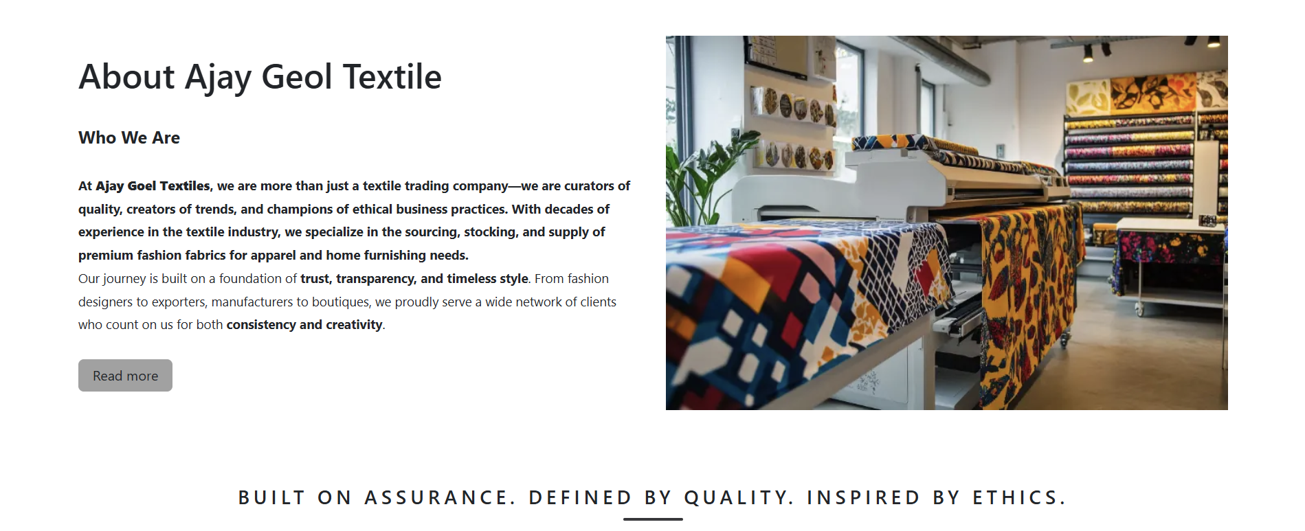 Ajay Goel Textiles Hover