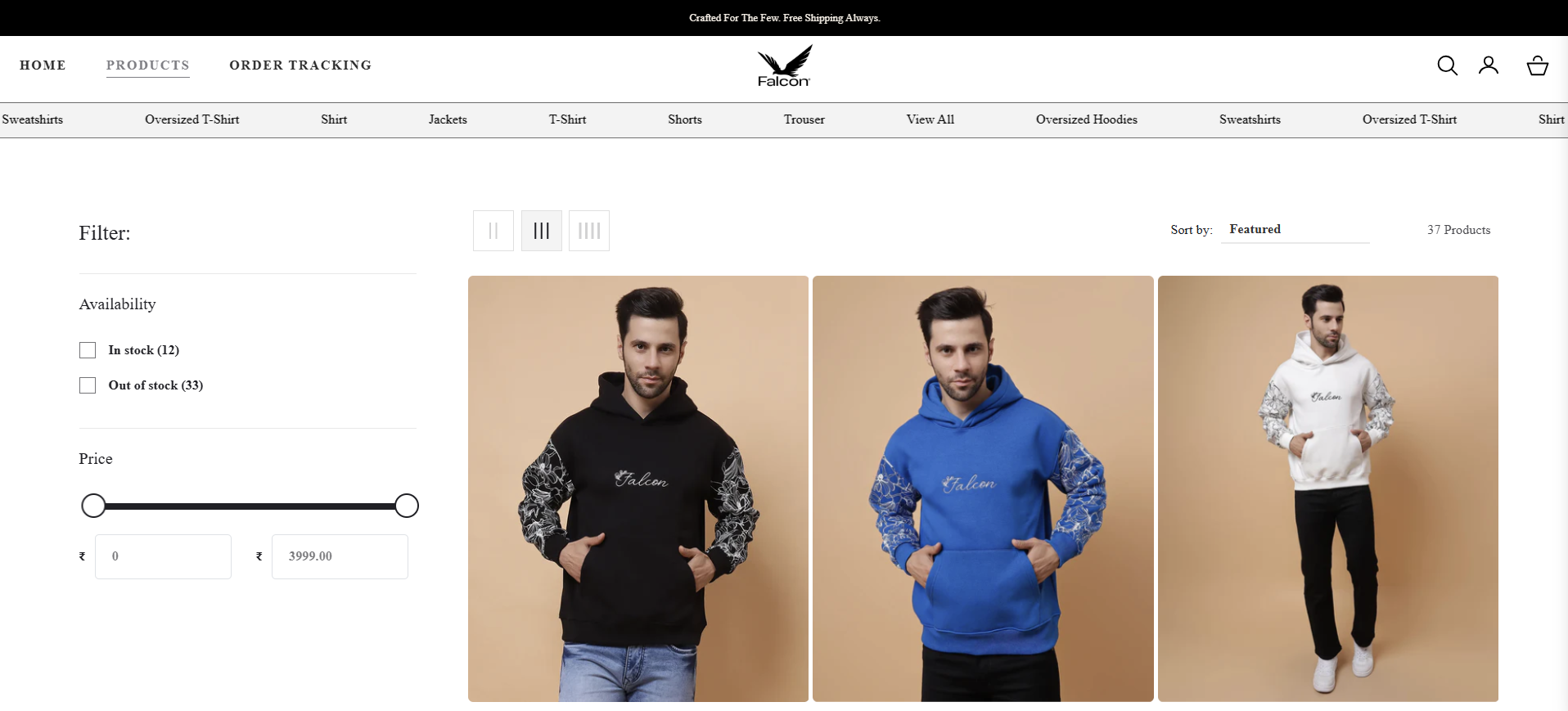 Falcon Clothing Hover