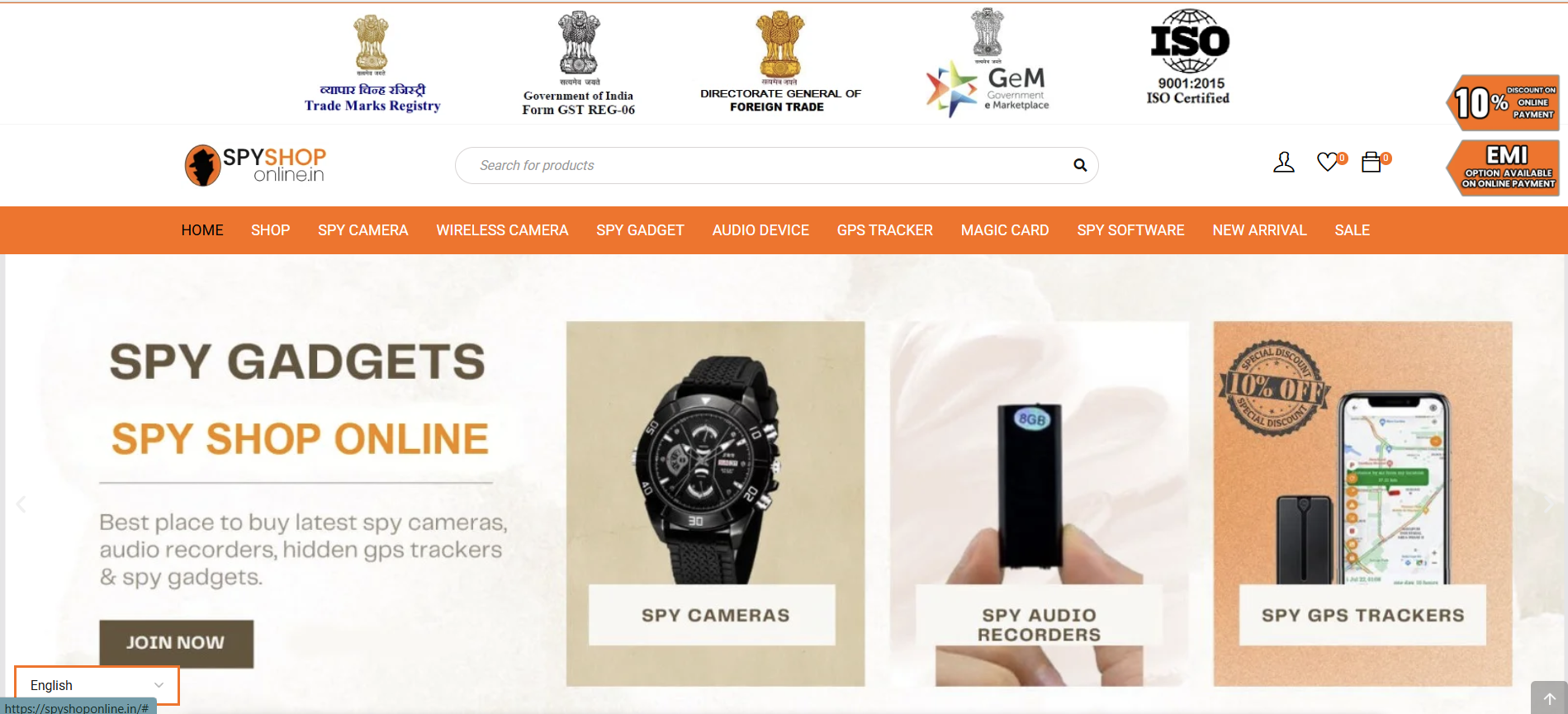 Spy Shop Online